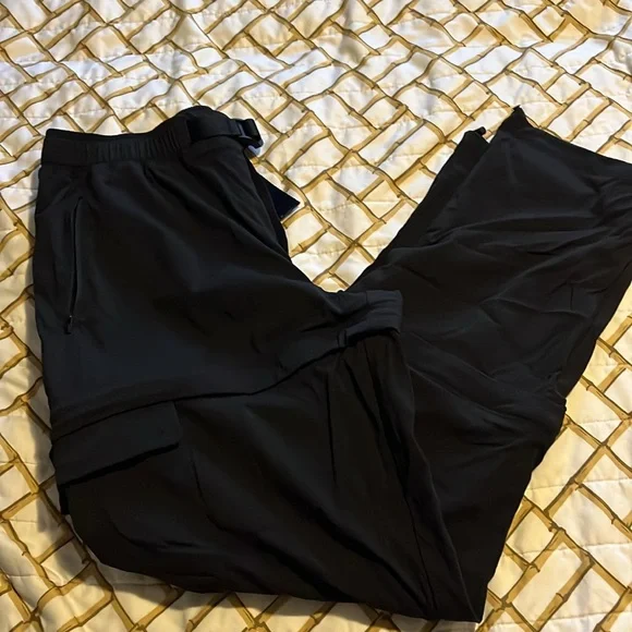 Athleta trekkie convertible Pants black size 12 like new - Picture 1 of 3